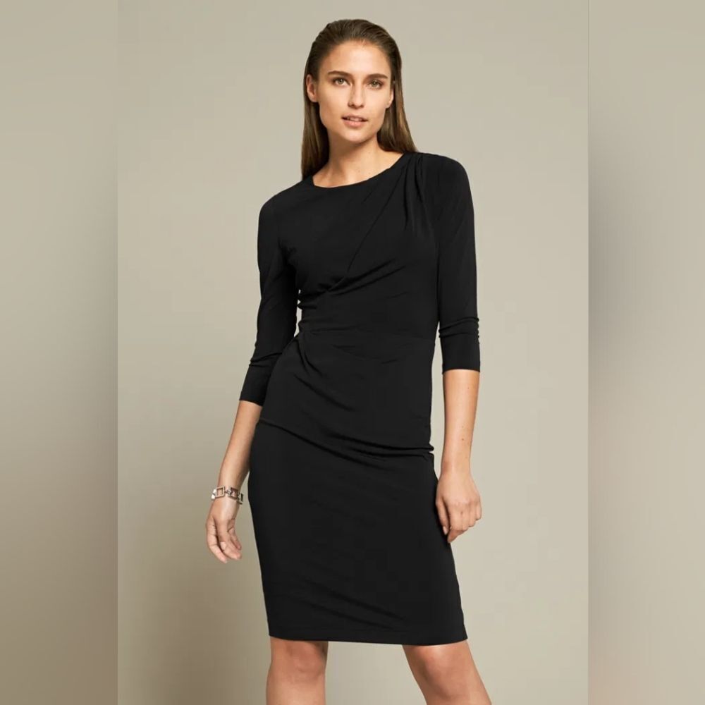 The Fold Clifton Black Dress Size 12 Comfortable Power Dressing